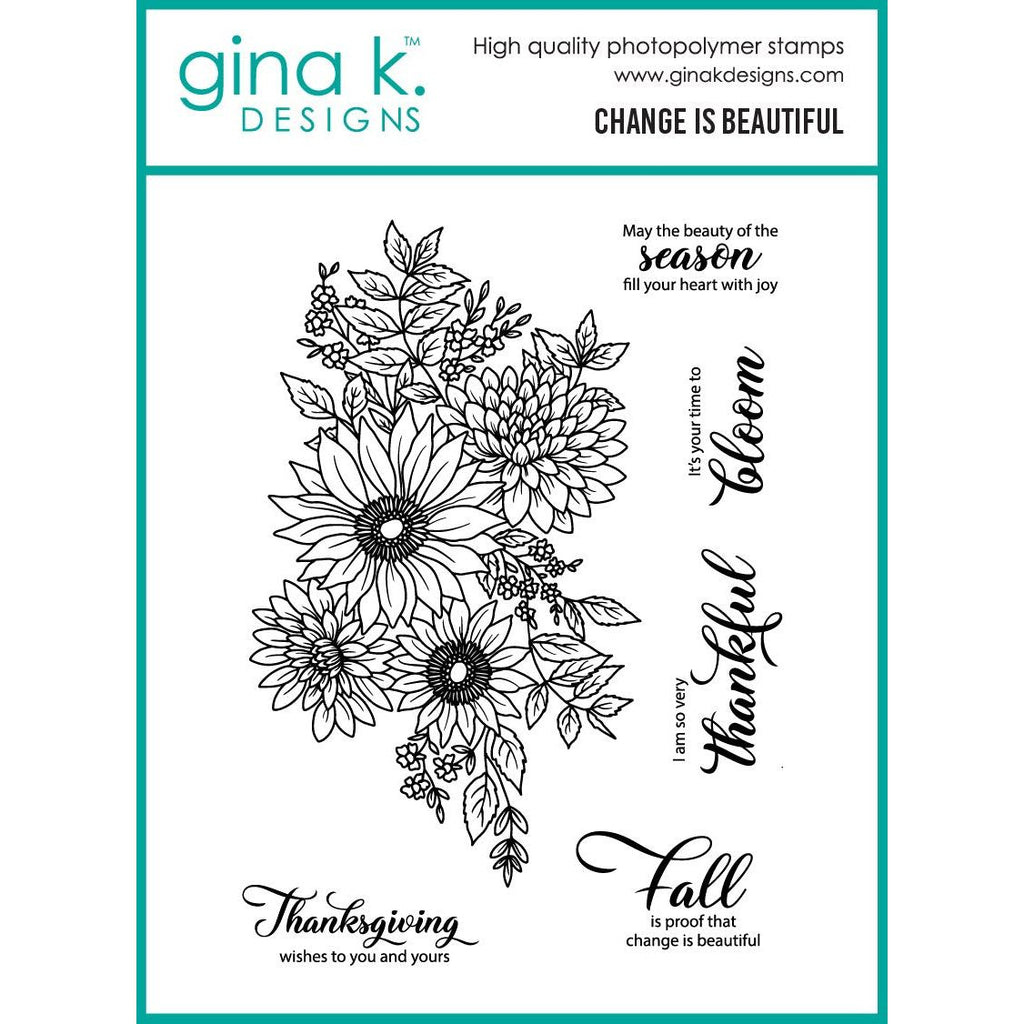 Gina K Designs Change is Beautiful Stamps as49