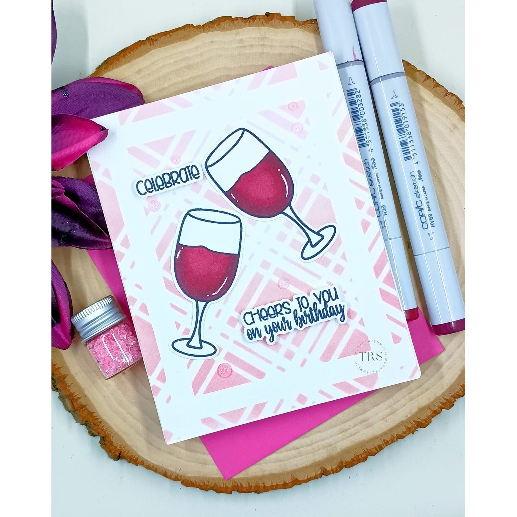 Gina K Designs Cheers Stamps and Dies Bundle bsdie0471 Celebrate