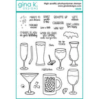 Gina K Designs Cheers Stamps and Dies Bundle bsdie0471 Stamps Only