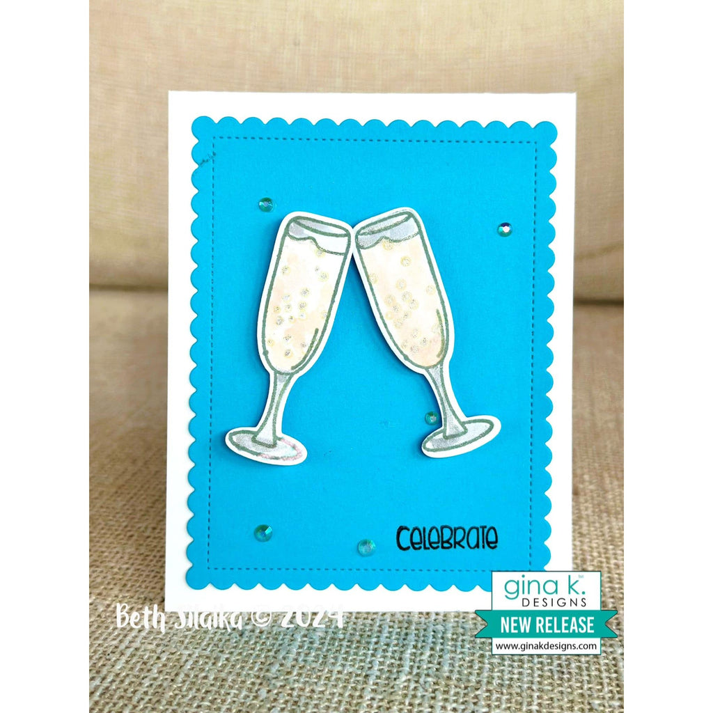 Gina K Designs Cheers Stamps bs71 Celebrate