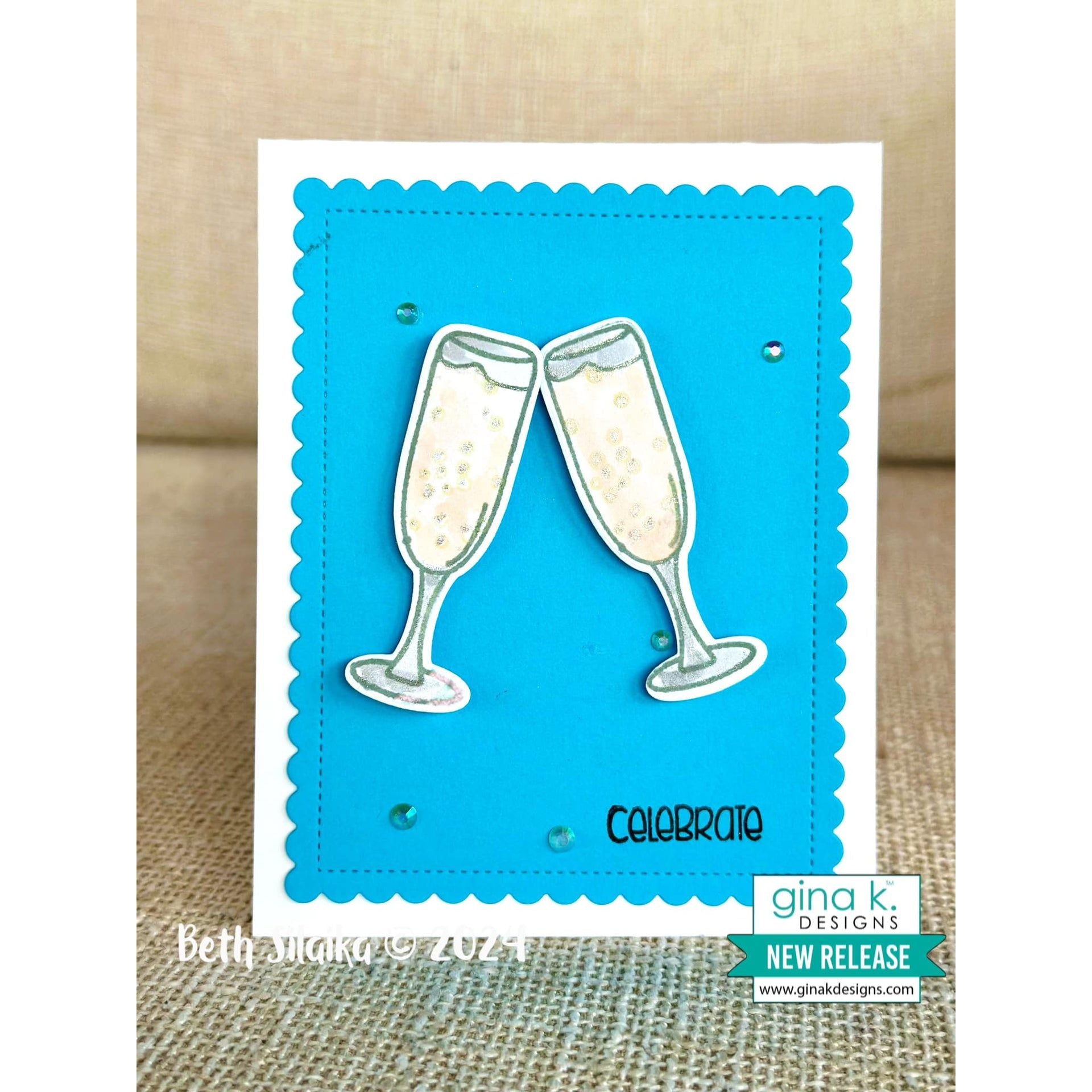 Gina K Designs Cheers Stamps bs71 Celebrate