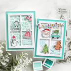 Gina K Designs Christmas Cheer Stamps gkd251 Postage Window Panels