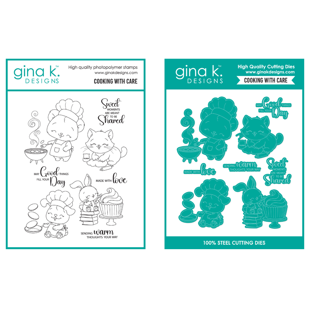 Gina K Designs Cooking with Care Stamps and Dies