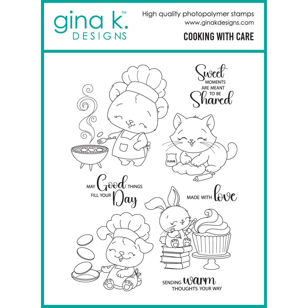 Gina K Designs Cooking with Care Stamps dg23