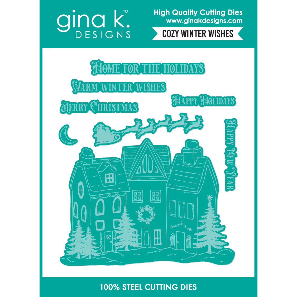 Gina K Designs Cozy Winter Wishes Coordinating Dies die0686