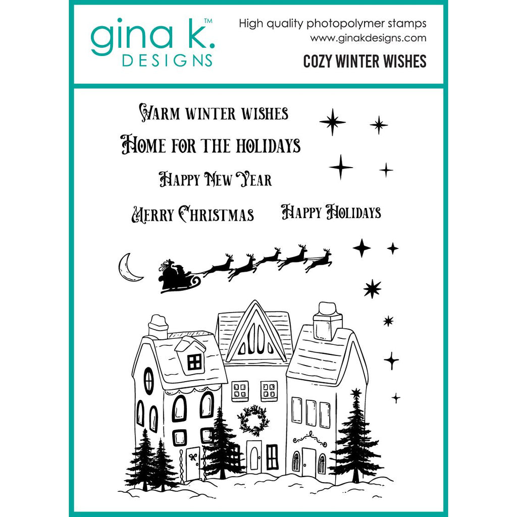 Gina K Designs Cozy Winter Wishes Stamps hs70