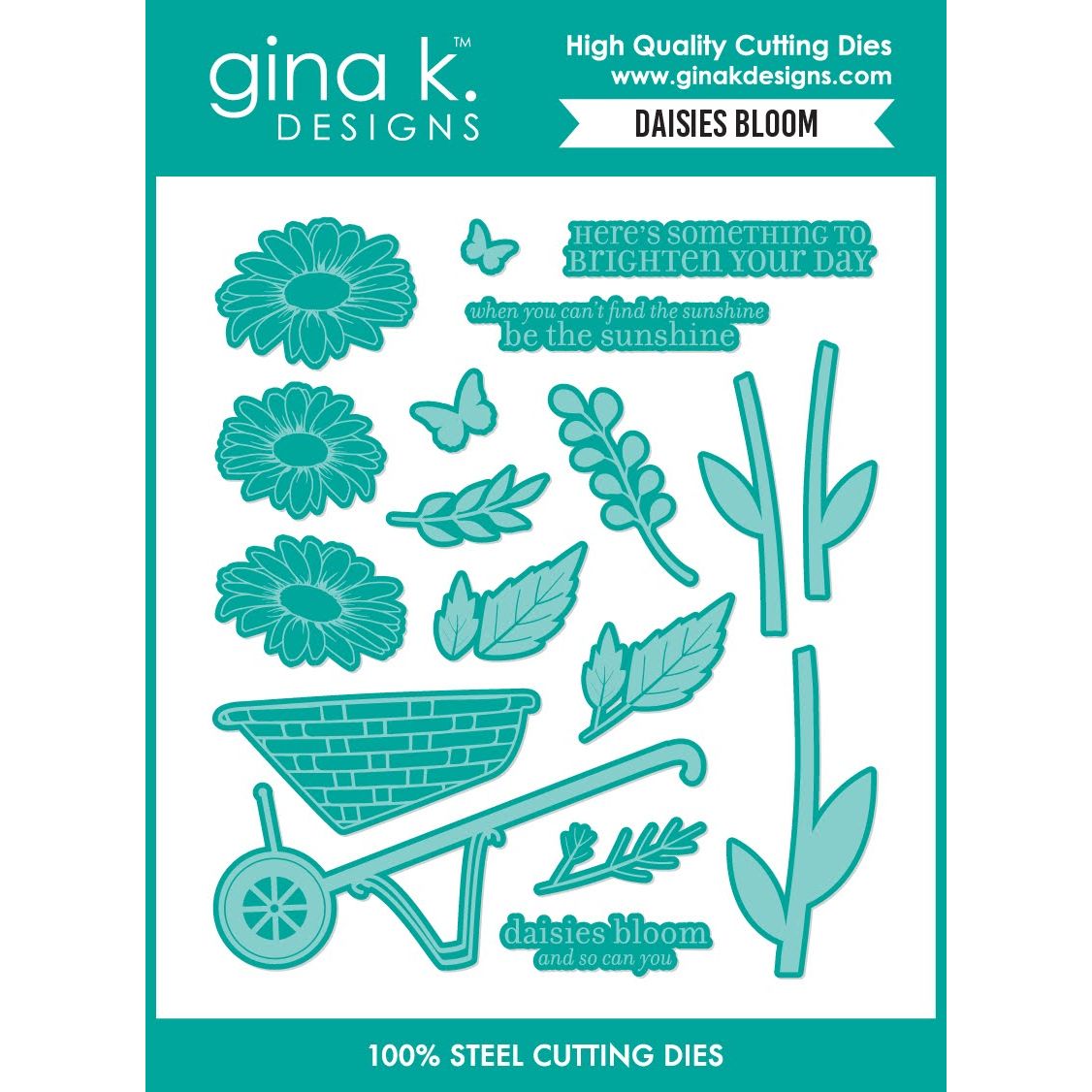 Gina K Designs Daisies Bloom Coordinating Dies die0676