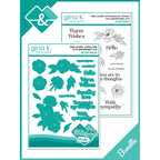 Gina K Designs Delicate Dahlias Stamps and Dies Bundle gkdie0475