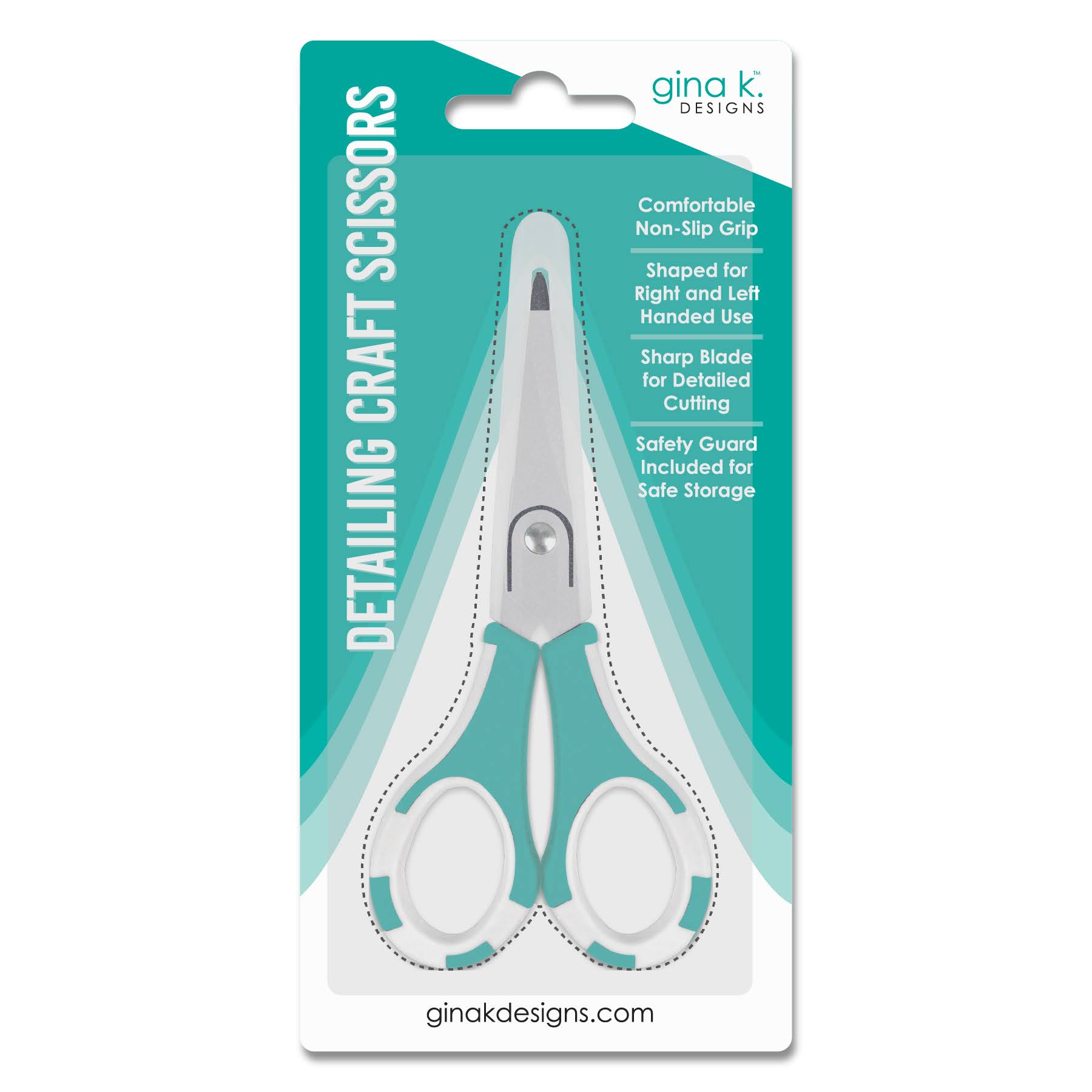 Gina K Designs Detail Craft Scissors sc001 in packaging