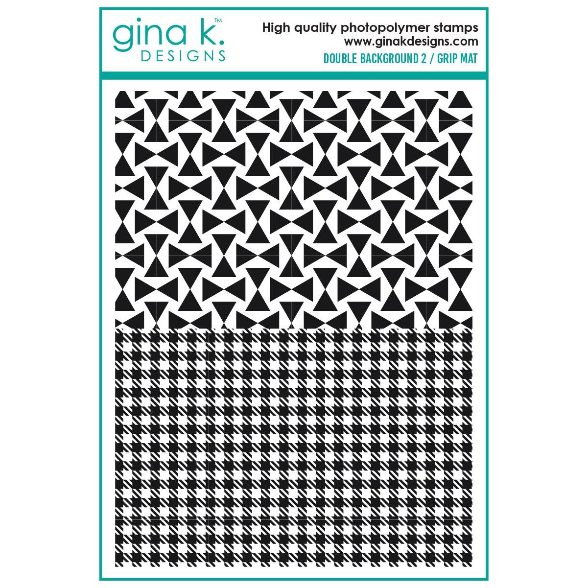 Gina K Designs Double Background / Grip Mat 2 Stamps and Tool gkd290