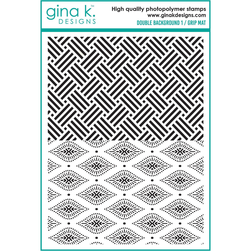 Gina K Designs Double Background Grip Mat Stamps gkd267