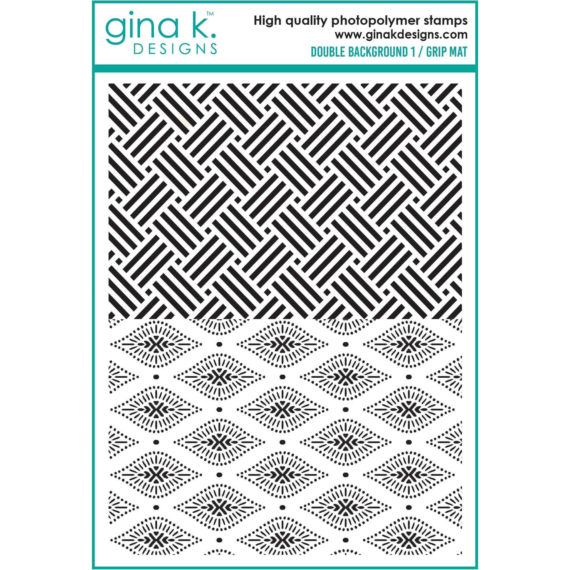 Gina K Designs Double Background Grip Mat Stamps gkd267