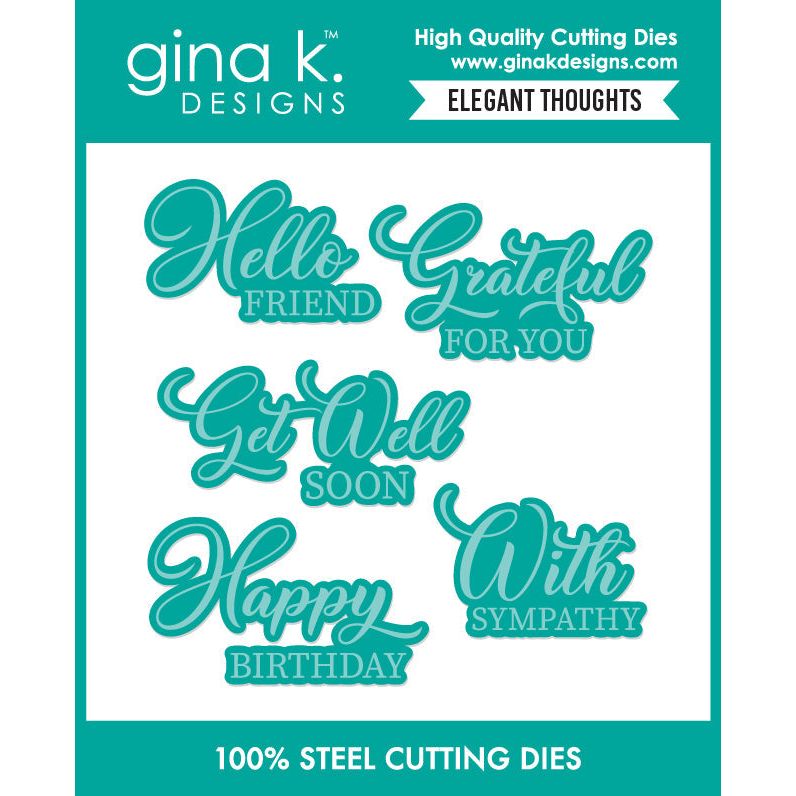 Gina K Designs Elegant Thoughts Coordinating Dies gkdie0468