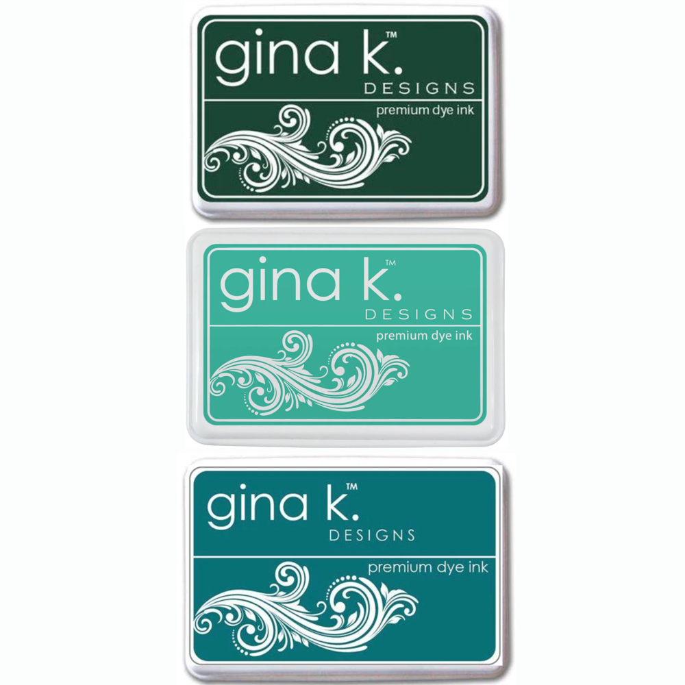 Gina K Designs Emerald Coast Blending Trio Ink Pad Bundle