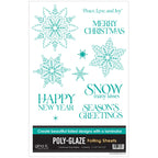 Gina K Designs Exclusive Limited Edition Christmas Star Flakes Poly-Glaze pgcsf