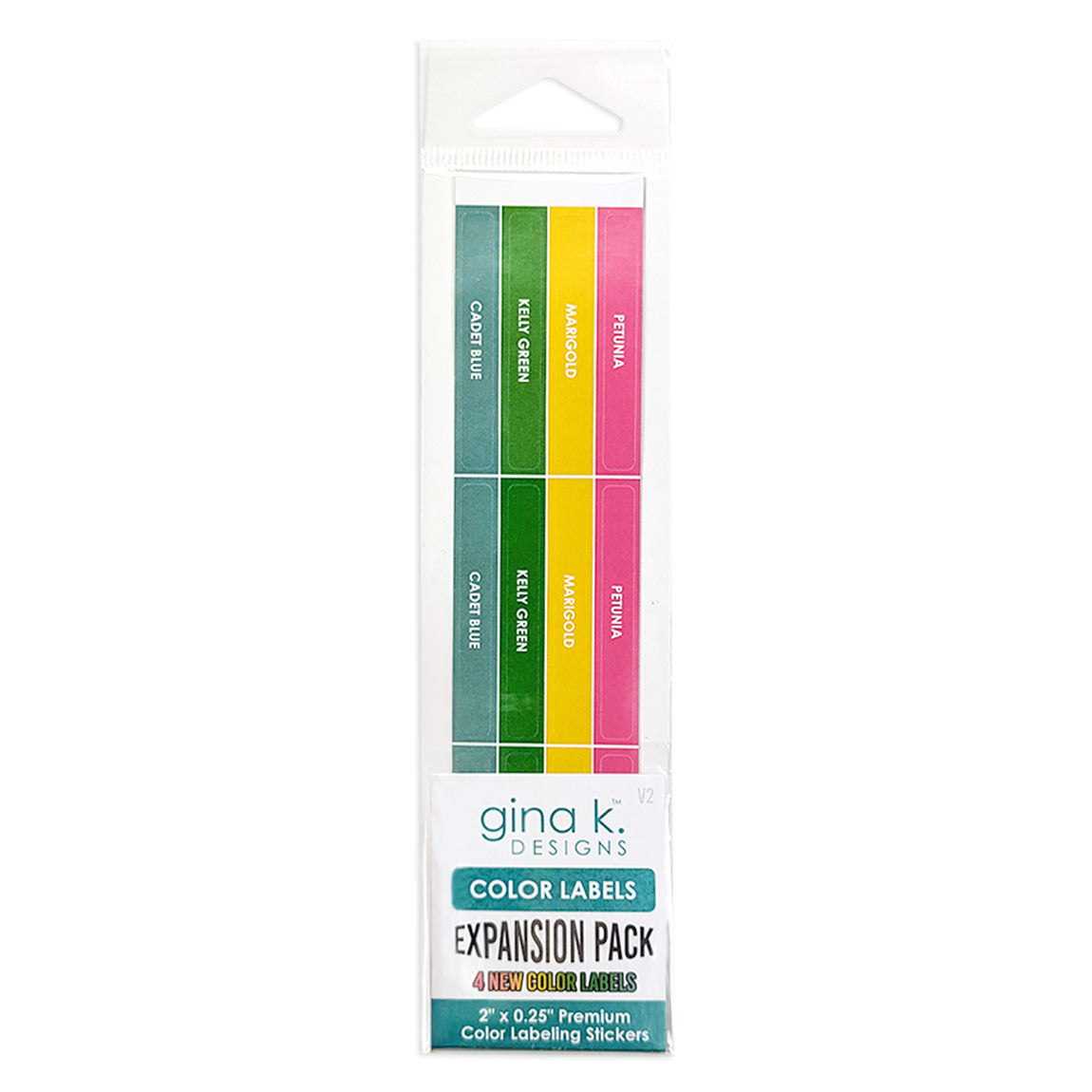 Gina K Designs Expansion Pack 2 Color Labels for Storage clipex2