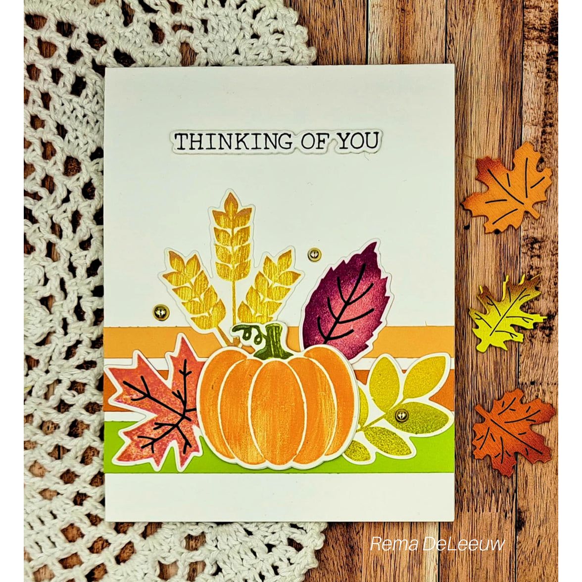 Gina K Designs Fall Silhouette Stamps bs79 thinking of you