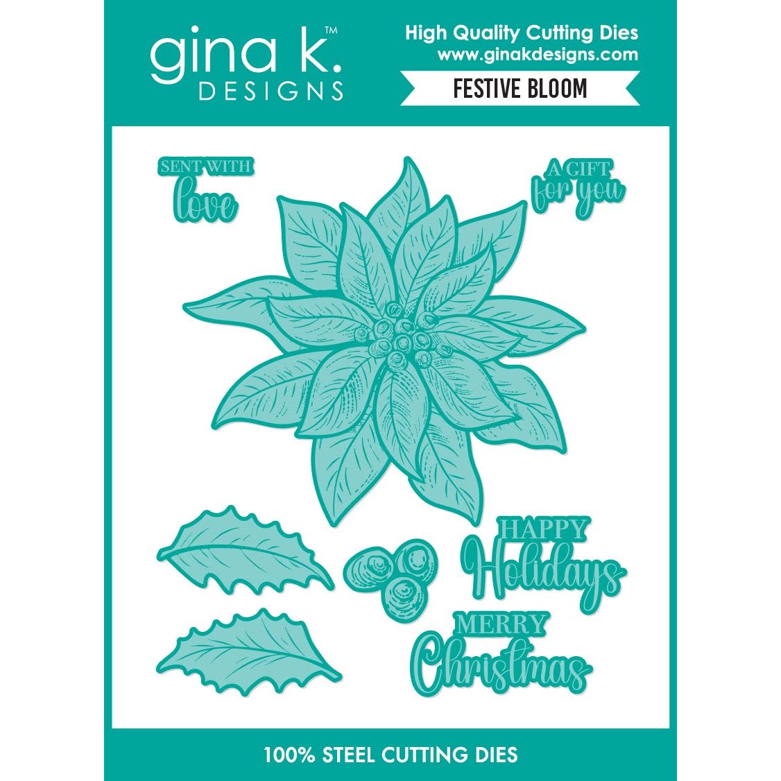 Gina K Designs Festive Bloom Dies die0798