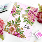 Gina K Designs Floral Delight Dies die0752 pink flowers