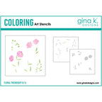 Gina K Designs Floral Friendship Layering Stencils gkdst102