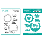 Gina K Designs Floral Wreath Stamps and Dies