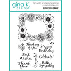 Gina K Designs Flowering Frame Stamps mm155