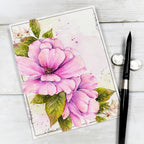 Gina K Designs Flowering Friendship Stamps and Dies Bundle asdie0478 watercolor