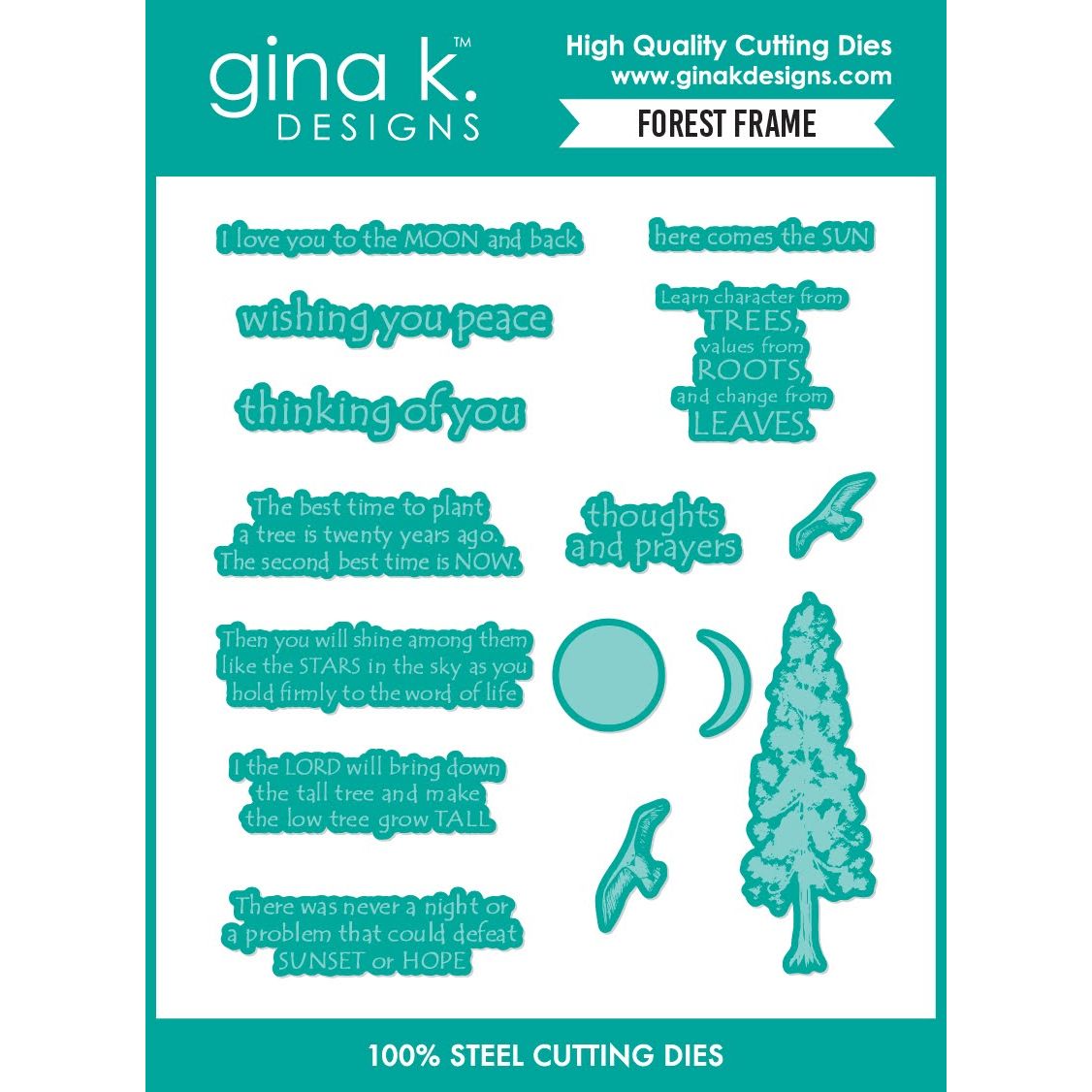 Gina K Designs Forest Frame Dies die0702
