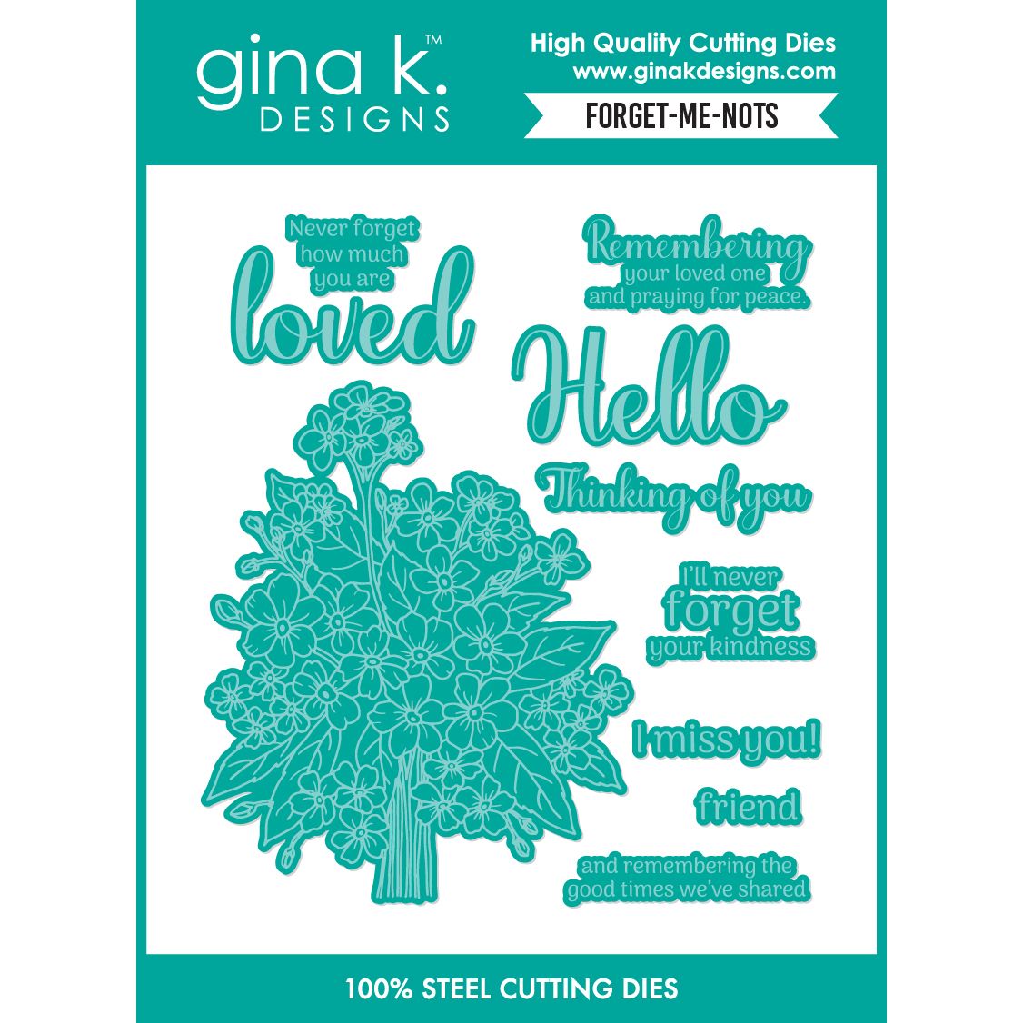 Gina K Designs Forget-Me-Nots Dies die0730