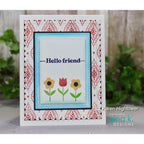Gina K Designs Friendly Wishes Stamps and Dies Bundle gkdie0485 hello friend