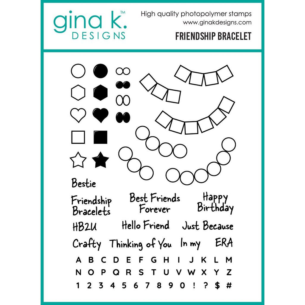 Gina K Designs Friendship Bracelet Stamps bs89