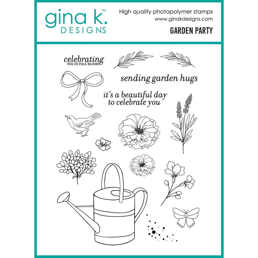 Gina K Designs Garden Party Stamps lh68