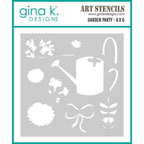 Gina K Designs Garden Party Stencil lhgkdst129