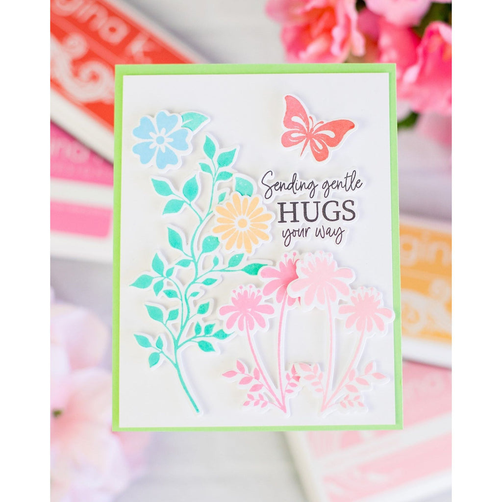 Gina K Designs Gentle Silhouettes Stamps and Dies Bundle gkdie0514 hugs