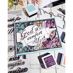 Gina K Designs God Will Comfort You Card with Butterfly Background