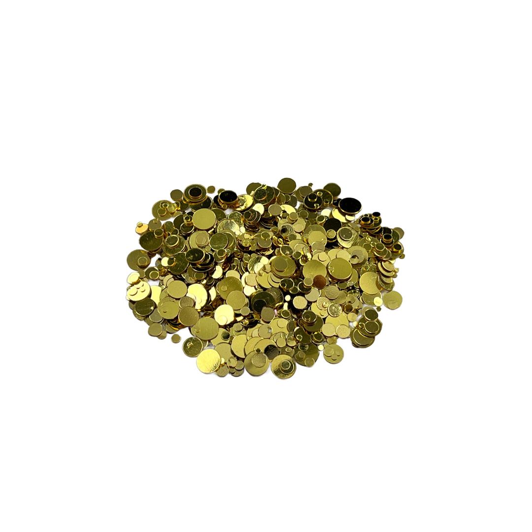 Gina K Designs Gold Metallic Dots Embellishments emb16