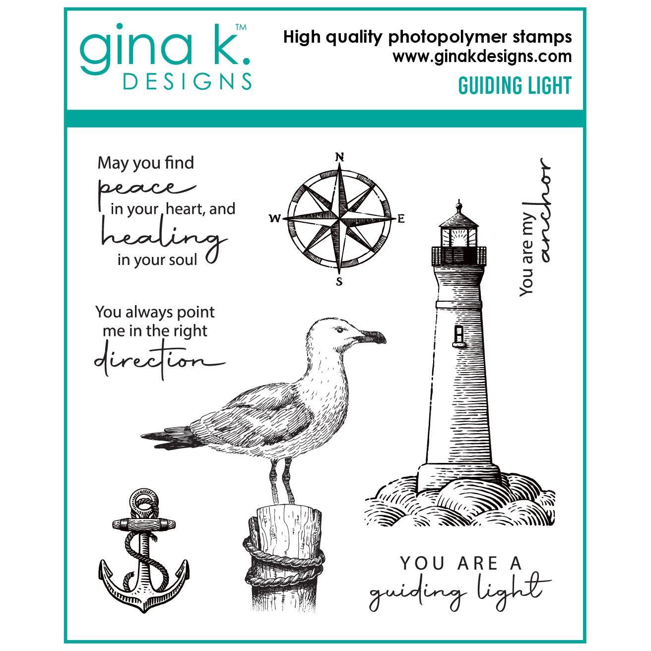 Gina K Designs Guiding Light Stamps and Dies Bundle die0419 STAMPS ONLY