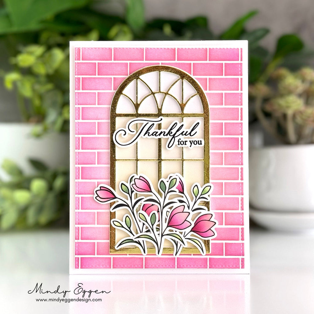 Gina K Designs Hand-Picked Flowers Stamps gkd291 thankful for you