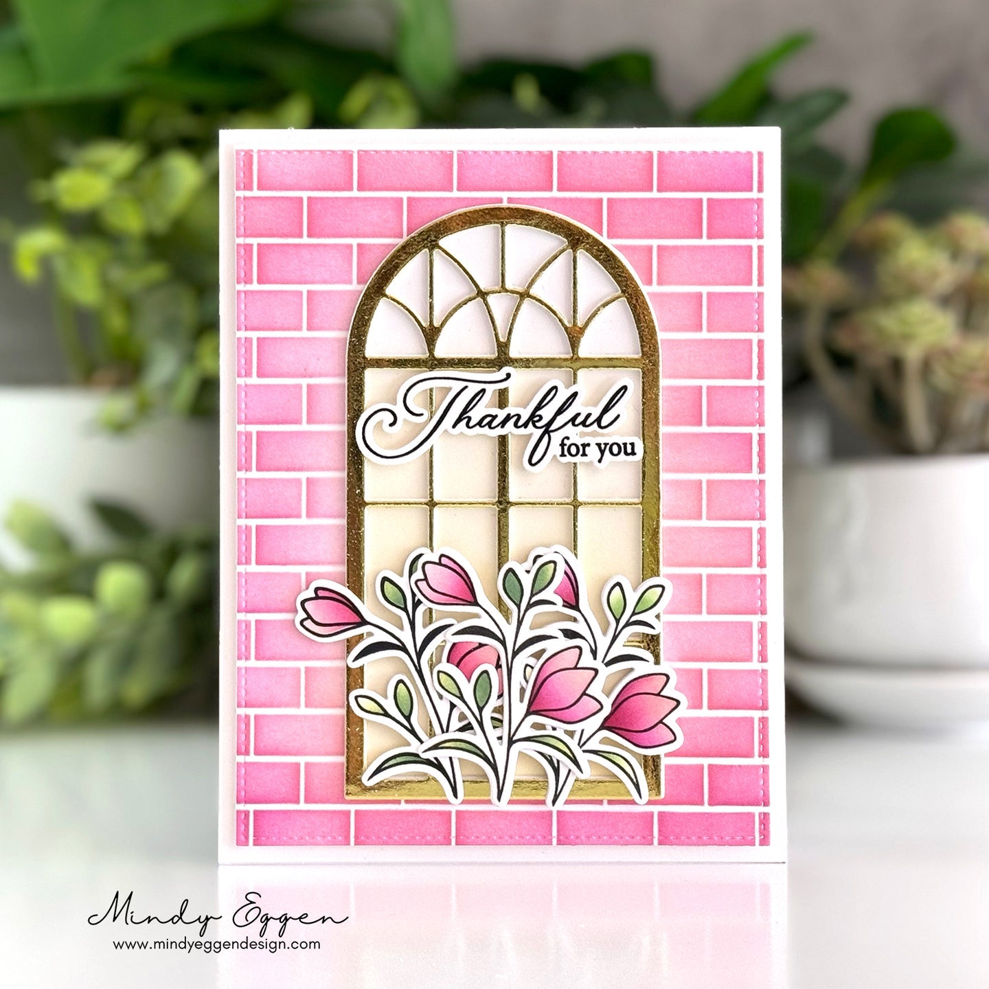 Gina K Designs Hand-Picked Flowers Stamps gkd291 thankful for you