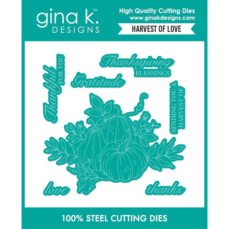 Gina K Designs Harvest of Love Coordinating Dies die0679