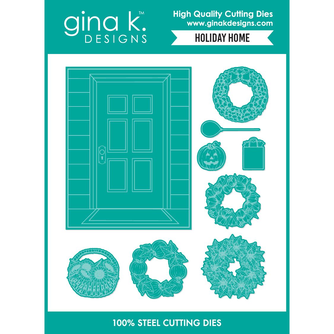 Gina K Designs Holiday Home Coordinating Dies die0688
