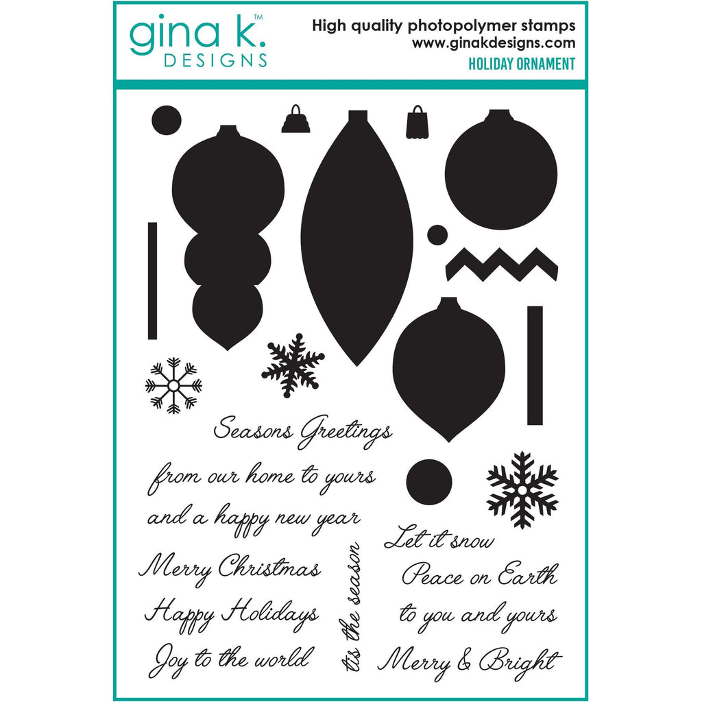 Gina K Designs Holiday Ornaments Stamps bs70