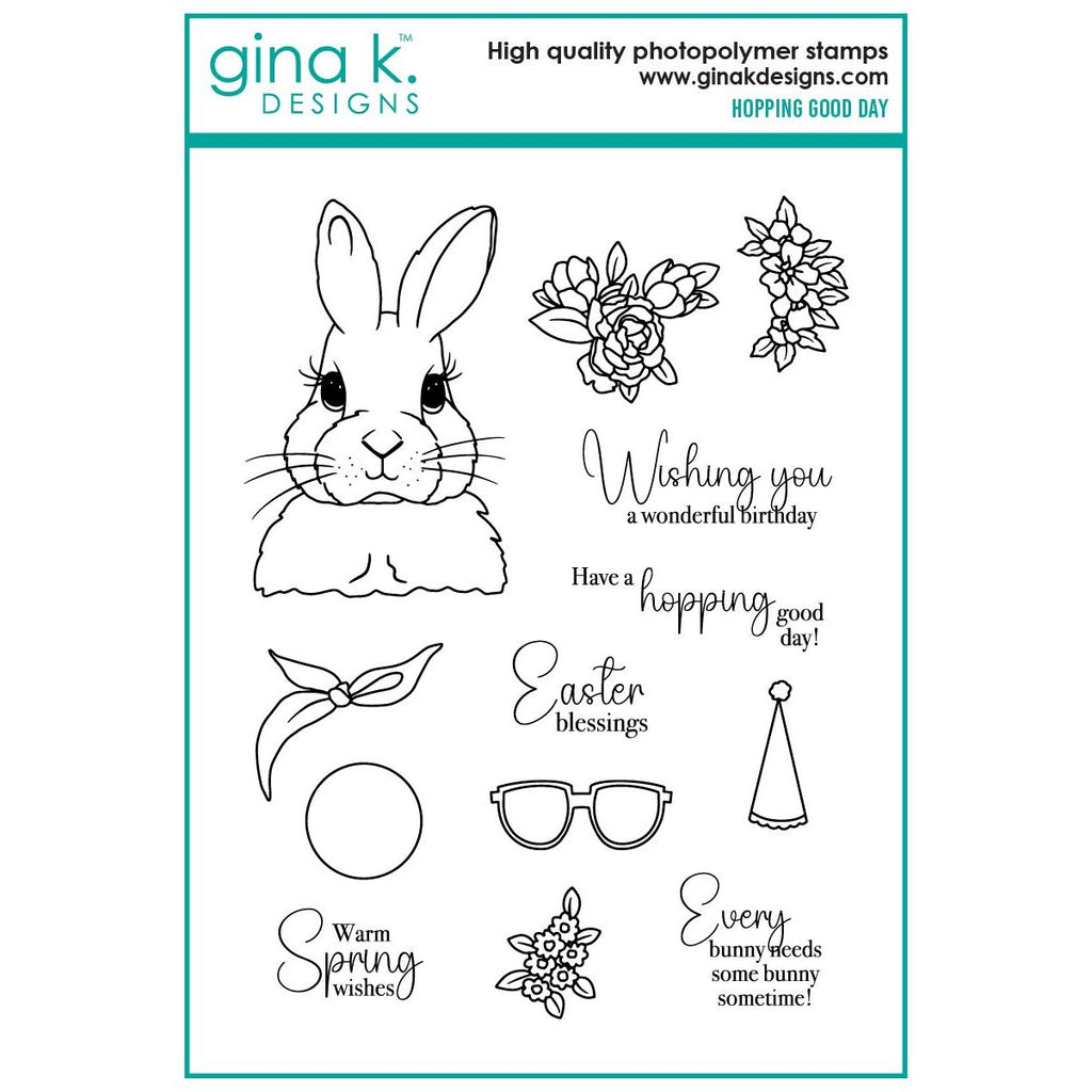 Gina K Designs Hopping Good Day Stamps and Dies Bundle asdie0498 STAMPS