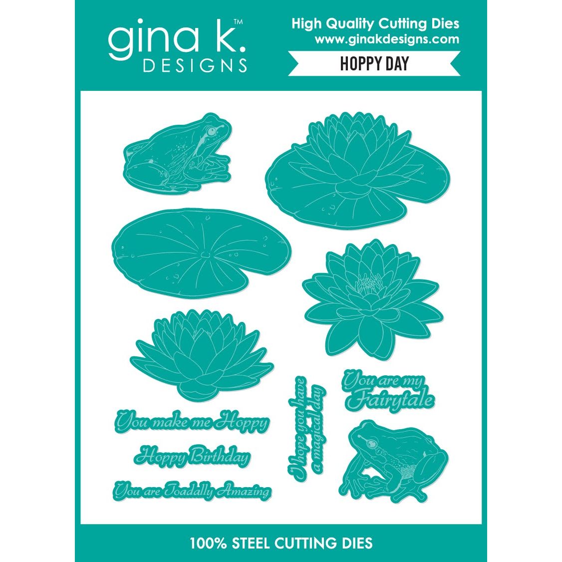 Gina K Designs Hoppy Day Coordinating Dies die0680