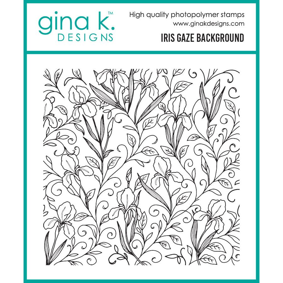 Gina K Designs Iris Gaze Background Stamp as48