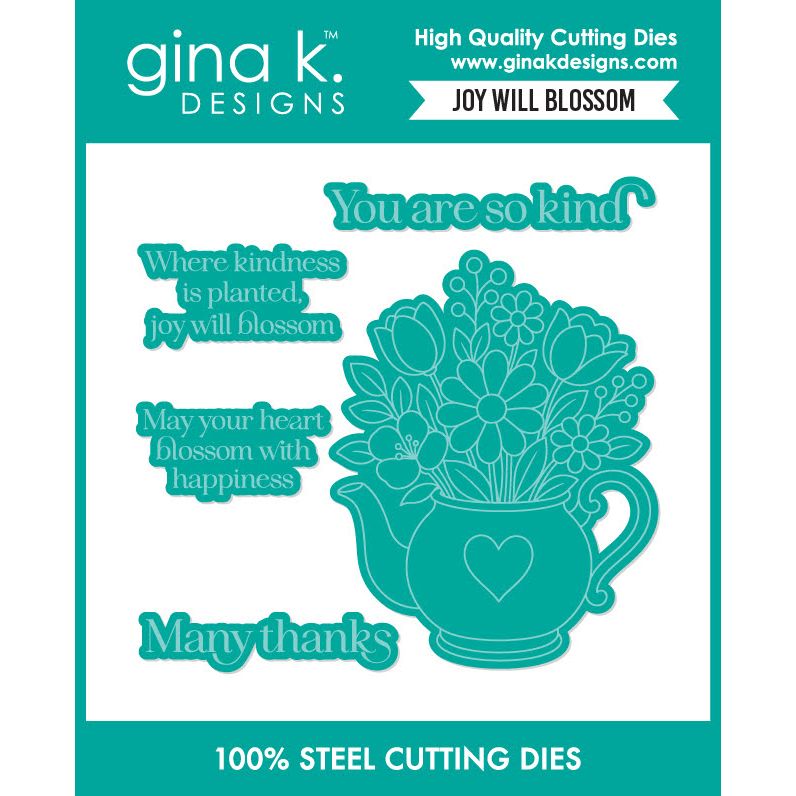 Gina K Designs Joy Will Blossom Dies die0793
