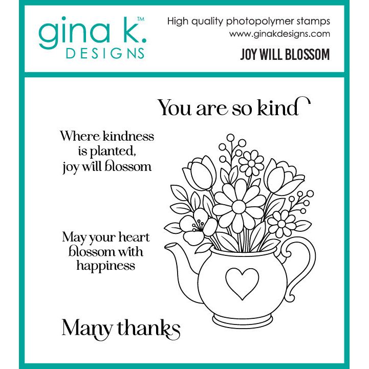 Gina K Designs Joy Will Blossom Stamps gkd356