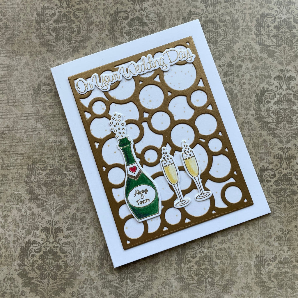 Gina K Designs Just Married Stamps and Dies Bundle dwdie0530 on your wedding day