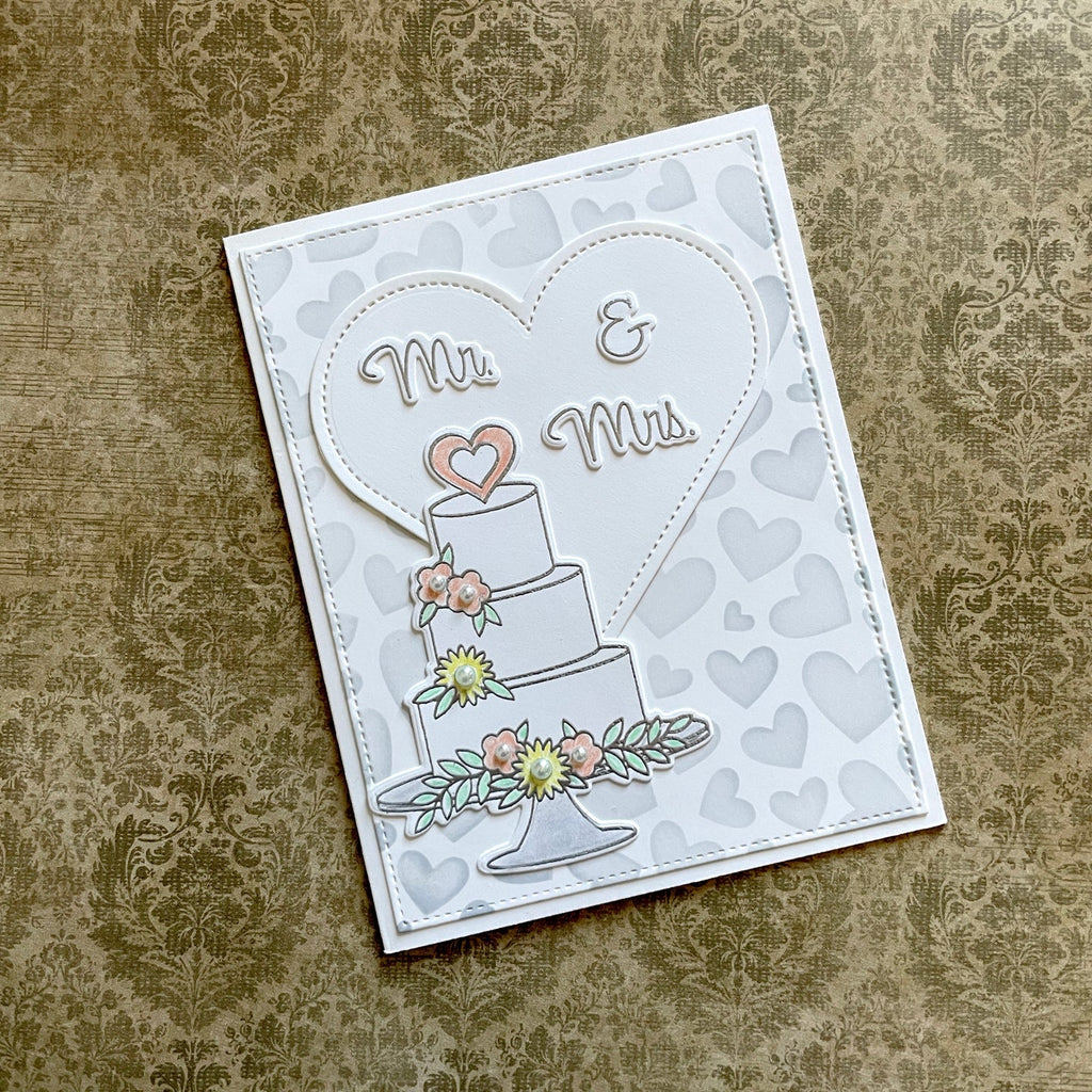 Gina K Designs Just Married Stamps dw36 mr and mrs