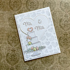 Gina K Designs Just Married Stamps dw36 mr and mrs